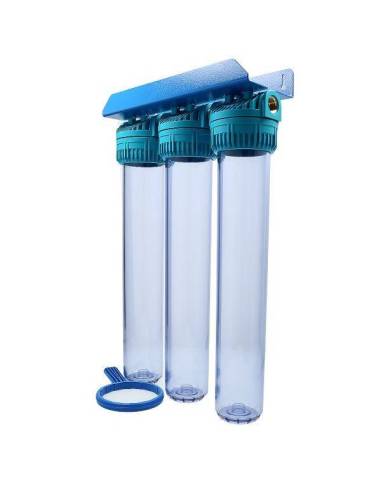 MESEC Triplex 20 Pro, ohišje filtra, priklop 1/2"F (brez filtrirnih vložkov)
