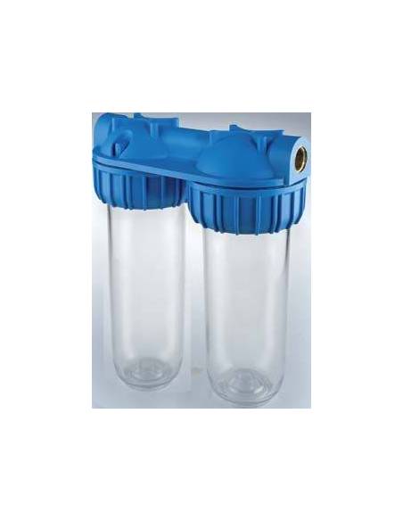 Vodni filter DUPLEX plus 3P-SX, dvojno ohišje, priklop 1"