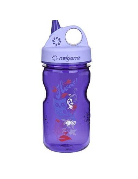 Nalgene 'Everyday' Grip-n-Gulp 0,35 L, vijolična, sovica