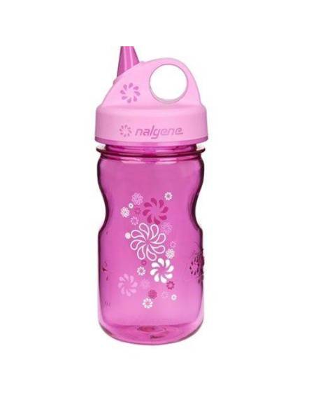 Nalgene 'Everyday' Grip-n-Gulp 0,35 L, roza, rožice