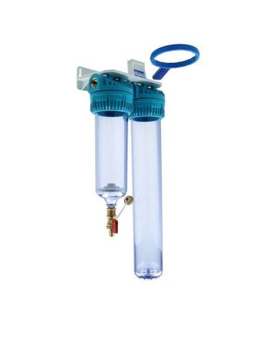 MESEC Duplex 20-i Pro, ohišje filtra, priklop 3/4"F (brez filtrirnih vložkov)