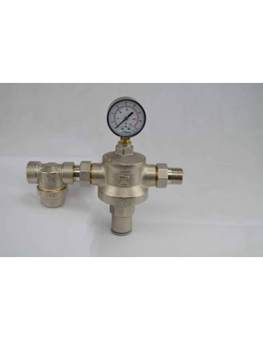 Rinox MM, 3/4" regulator tlaka, PN40, "anti-water hammer", s predfiltrom in manometrom