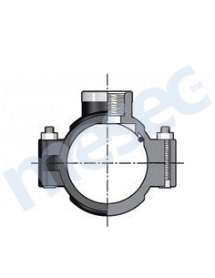 UFM, odcepno sedlo d50 x 1/2'' NN z ojačitvijo, PN10