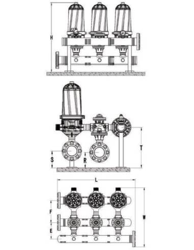 MESEC ADF-3, avtomatski industrijski disk filter sistem
