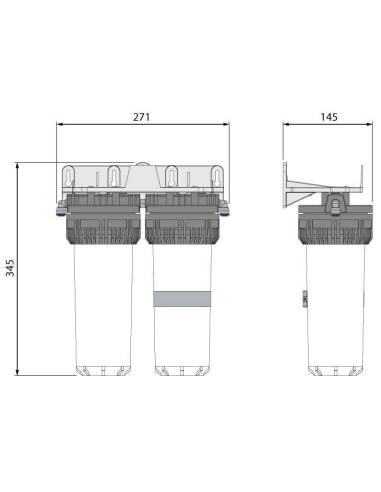 AQUA KRISTAL® AK300MPR, čistilnik za vodo z revitalizatorjem ABG