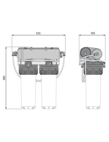 AQUA KRISTAL(R) AK380MPUF-BC, pročiščivać pitke vode za kišnicu s BC mineralizatorjem