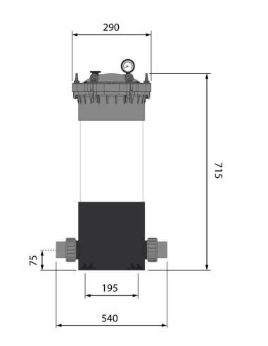 HPCF-5DC2-B ''Multicartridge'' filter DN50, 5x20", PN6