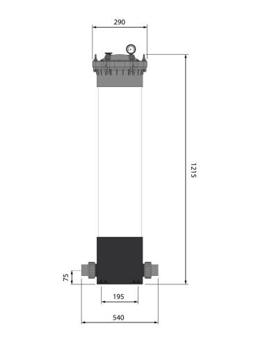 HPCF-5DC4-B ''Multicartridge'' filter DN50, 5x40", PN6