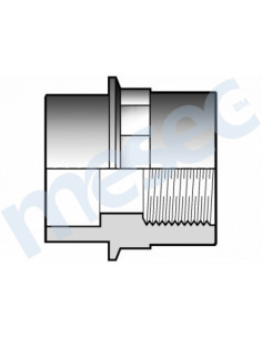Spojka, d90 x 75 x 2"1/2, PN16, 1x priklop lepljenje, 1x navoj