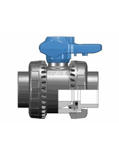 EASYFIT kuglasti ventil, d50, DN42, PN16, s metričkim priključkom za lijepljenje