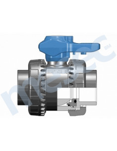 EASYFIT kroglični ventil, d63, DN50, PN16, z metričnim priključkom za lepljenje