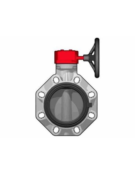 FKOV/RM, prigušujući poklopac d250/280, DN250, kućište PP/GR, poklopac PVC-U, brtvilo EPDM, PN 10