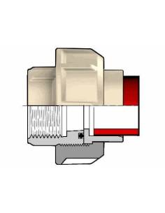 Holender, d50 x 1 1/2", PN10, PP-H, EPDM brtvilo, 1x fuzijsko zavarivanje, 1x BS navoj