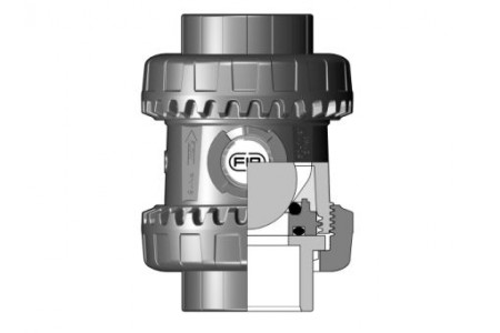 SXEIV, EASYFIT, DN65 do DN100, krogelni nepovratni ventili za lepljenje