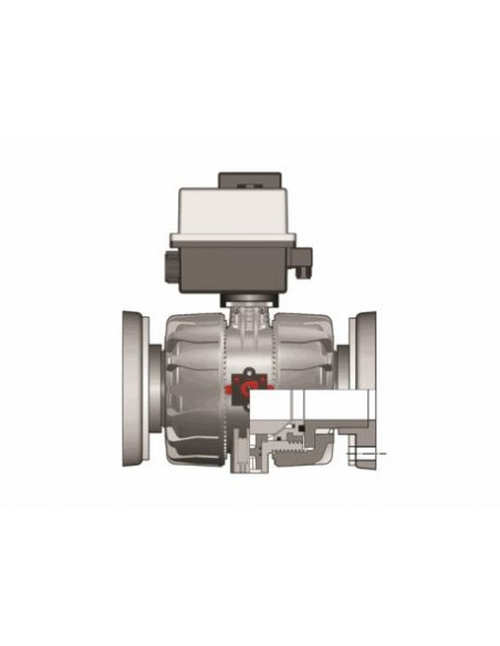 VKD CE, DUAL BLOCK® 2-potni krogelni ventil z električnim pogonom